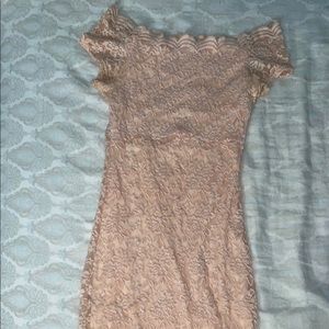 PINK BODY CON DRESS